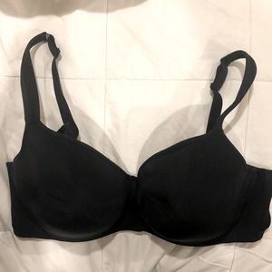 Cacique Lane Bryant Lightly Lined Balconette Bra - Black - 44DD